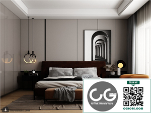 3D Bedroom Interior Model Download By Huy Hieu Lee