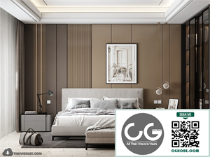 3D Bedroom Interior Model Download By Huy Hieu Lee