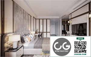 Free 3D Bedroom Interior Model Download by Tuan An