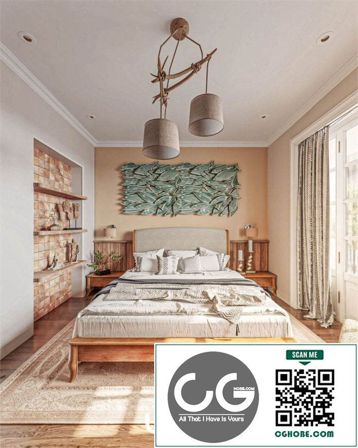 Download Free 3D Master Bedroom Interior Model by Duy Duong