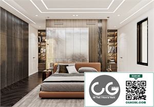 Download Free 3D Master Bedroom Interior Model by Tran Nguyen