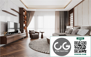 Download Free 3D Master Bedroom Interior Model by Phan Thanh Duong