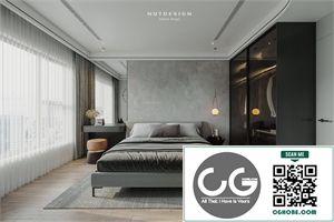  Download Free 3D Master Bedroom Interior Model by Nguyen Ngoc Tung