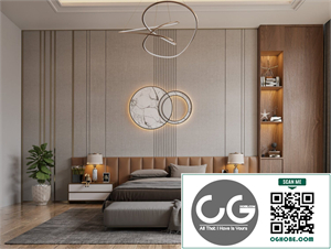 Download Free 3D Bedroom Interior Model by Nguyen Tan Viet