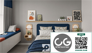 Download Free 3D Bedroom Interior Model by Phuc Vo
