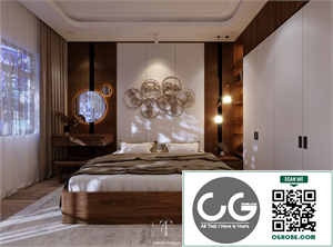 Download Free 3D Bedroom Interior Model by Nguyen Canh Tuan