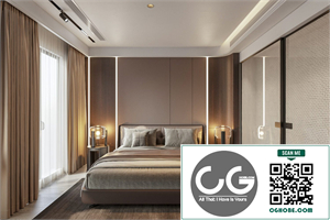 Download Free 3D Bedroom Interior Model By Vu Huy Hien