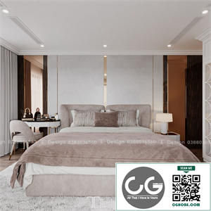 Download Free 3D Bedroom Interior Model By Trong Thanh