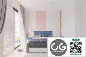 Download 3D Free Bedroom Boy Interior Model By Pham Thanh Nhan