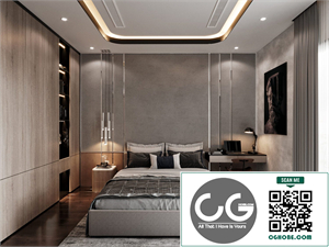 Download Free 3D Bedroom Interior Model By Le Hieu