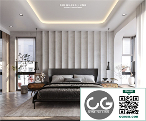  Download Free 3D Master Bedroom Interior Model by Bui Quang Hong