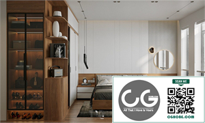  Download Free 3D Bedroom Interior Model By Dang Nam Quang