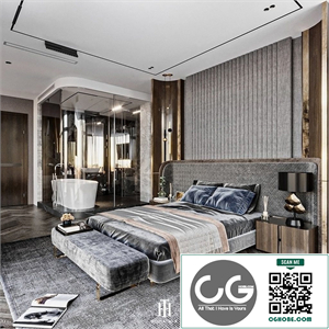 Download Free 3D Bedroom Interior Model By Doan Thanh Tuan