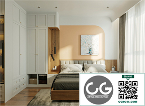 Download Free 3D Bedroom Interior Model By Dang Nam Quang