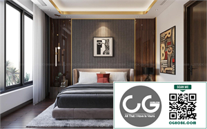 Download Free 3D Master Bedroom Interior Model by Linh Pham