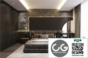 Download Free 3D Master Bedroom Interior Model by Hai Dang Vo