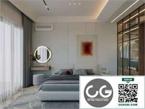 Download Free 3D Bedroom Interior Model by Kts Quoc Thien