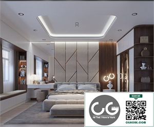 Download Free 3D Bedroom Interior Model by Gia The Binh