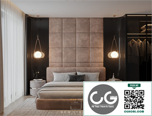 Download Free 3D Master Bedroom Interior Model by Nguyen Quang Hai