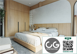  Download Free 3D Bedroom Interior Model by Trinh Do