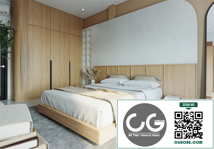  Download Free 3D Bedroom Interior Model by Trinh Do