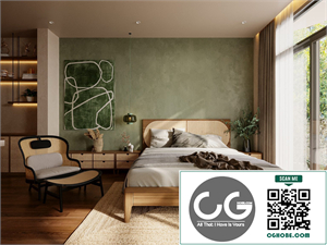 Download Free 3D Master Bedroom Interior Model by Viet Rum