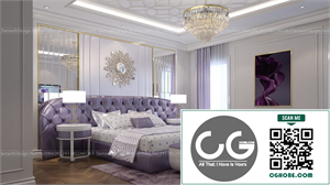 Download Free 3D Bedroom Interior Model By Dam Anh