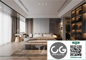 3Ds Max Master Bedroom Interior Model Download by Luong Dinh Thanh