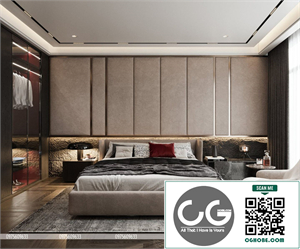 3Ds Max Bedroom Interior Model Download by Quoc Tung