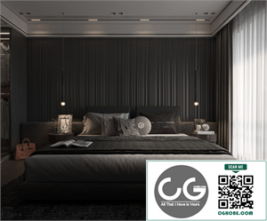 3Ds Max Master Bedroom Interior Model Download by Tran Hai