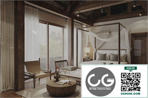 3Ds Max Bedroom Interior Model Download by Nguyen Thuy