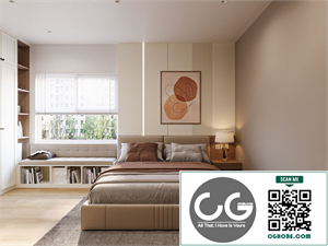 3Ds Max Bedroom Interior Model Download by Vu Dinh Thanh