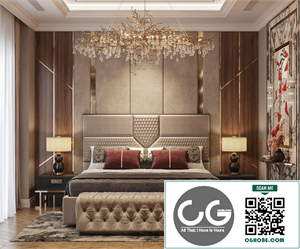 3Ds Max Bedroom Interior Model Download by Chii Tam