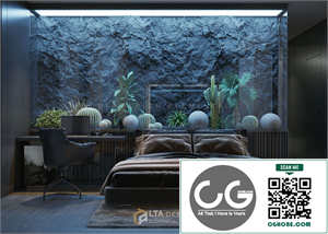 3Ds Max Master Bedroom Interior Model Download by Long Nguyen