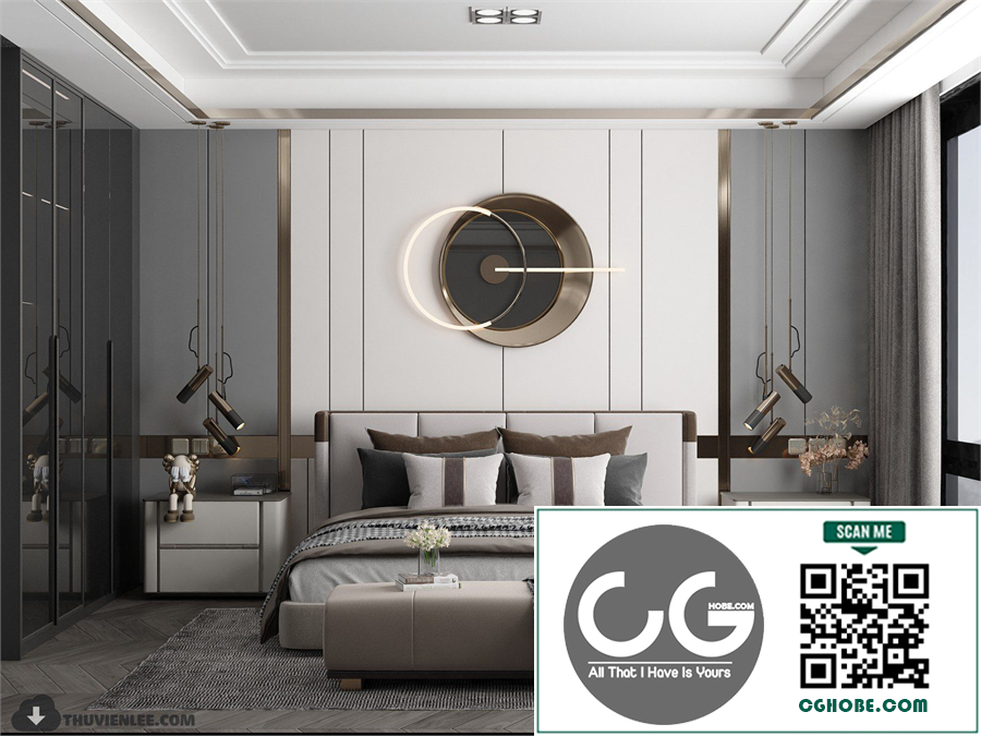 3Ds Max Bedroom Interior Model Download