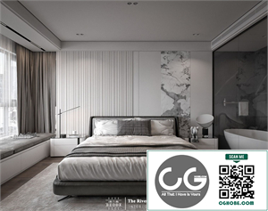 3Ds Max Master Bedroom Interior Model Download by Hieu Phan