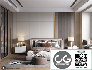 3Ds Max Bedroom Interior Model Download