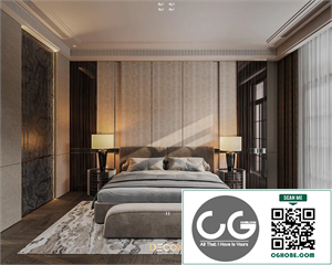 3Ds Max Bedroom Interior Model Download by Cap Trung Hieu