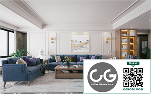 3Ds Max Living Room Interior Model Download