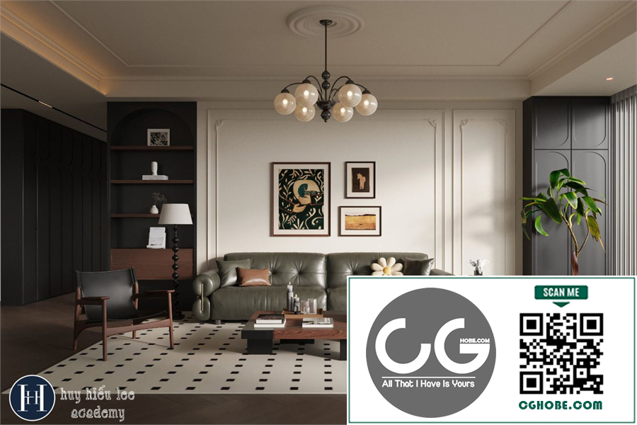 3Ds Max Living Room Interior Model Download