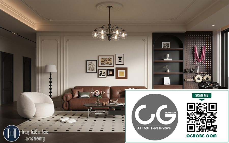 3Ds Max Living Room Interior Model Download