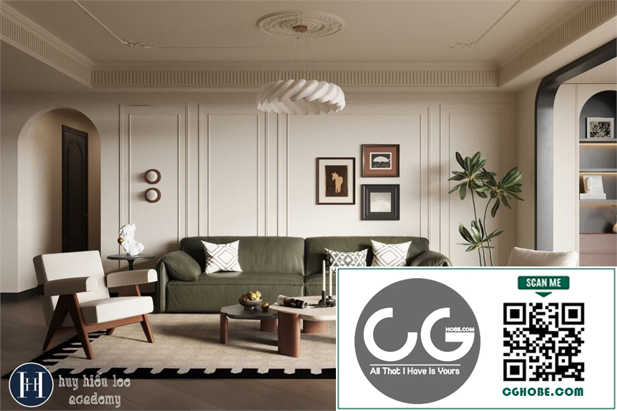 3Ds Max Living Room Interior Model Download
