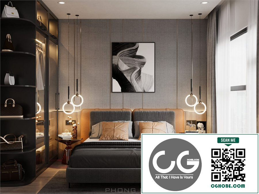 3D Interior Scenes File 3dsmax Model Bedroom 446 By Phong Mai