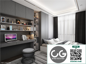 3D Interior Scenes File 3dsmax Model Bedroom 453 By Viet Long Lee
