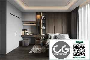 3D Interior Scenes File 3dsmax Model Bedroom 455 Free Download