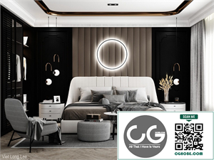 3D Interior Scenes File 3dsmax Model Bedroom 461 By Viet Long Lee
