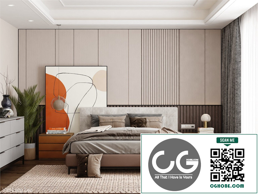 3D Interior Scenes File 3dsmax Model Bedroom 462 By Viet Long Lee