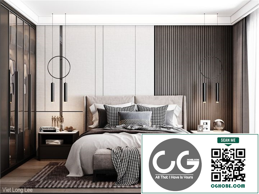 3D Interior Scenes File 3dsmax Model Bedroom 465 By Viet Long Lee