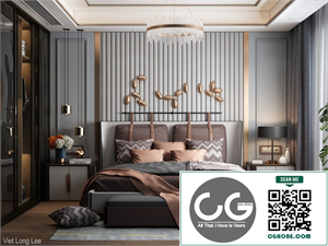 3D Interior Scenes File 3dsmax Model Bedroom 469 By Viet Long Lee