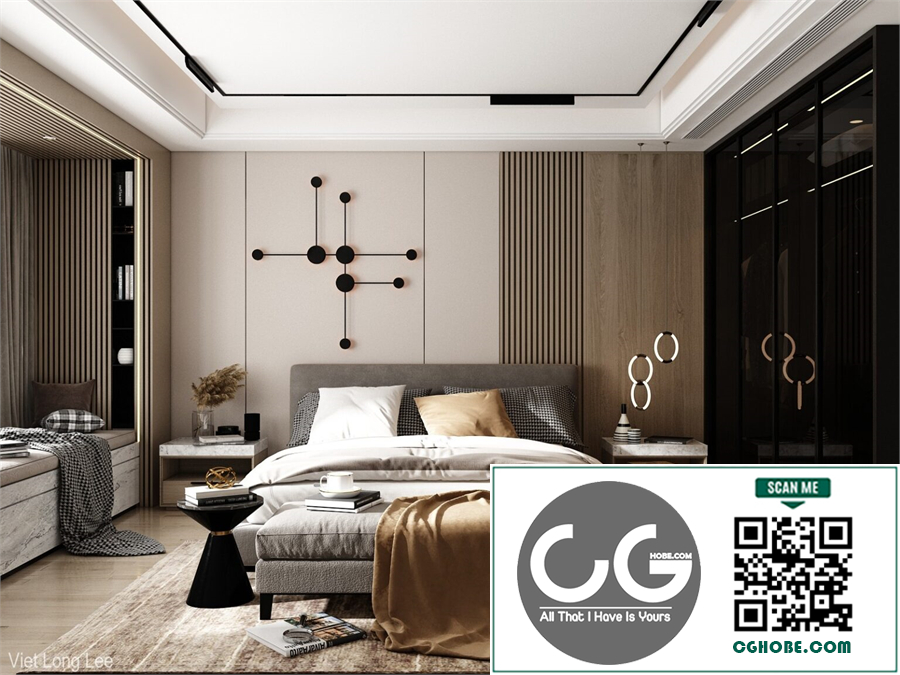3D Interior Scenes File 3dsmax Model Bedroom 470 By Viet Long Lee